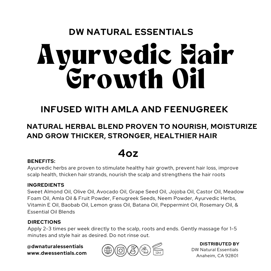 Ayurvedic Hair Growth Oil 4oz